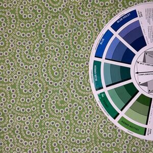 Retro Ho Ho Green Snowball Swirl by Renee Nanneman for Andover Fabrics- 1/2 yard